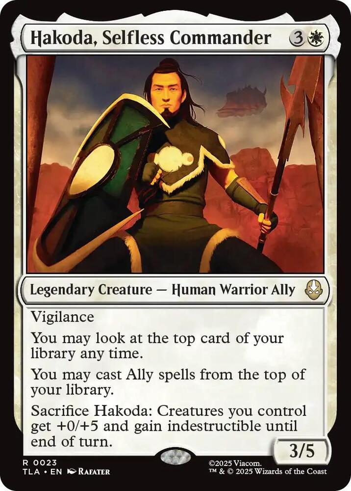 Hakoda, Selfless Commander #23 Magic Avatar: The Last Airbender image 0
