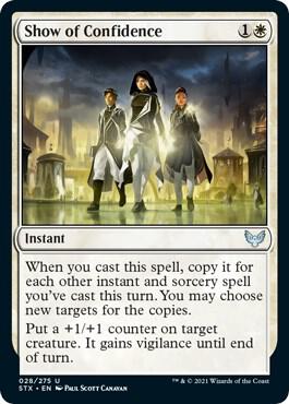 Show of Confidence [Foil] #28 Magic Strixhaven School of Mages image 0