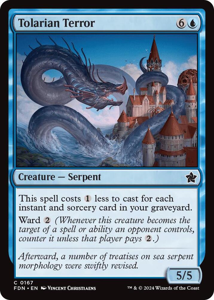 Tolarian Terror [Foil] #167 Magic Foundations image 0