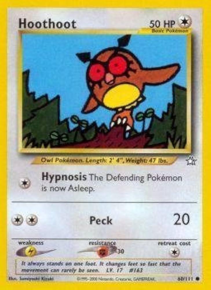 Hoothoot #60 Pokemon Neo Genesis (LP) image 0