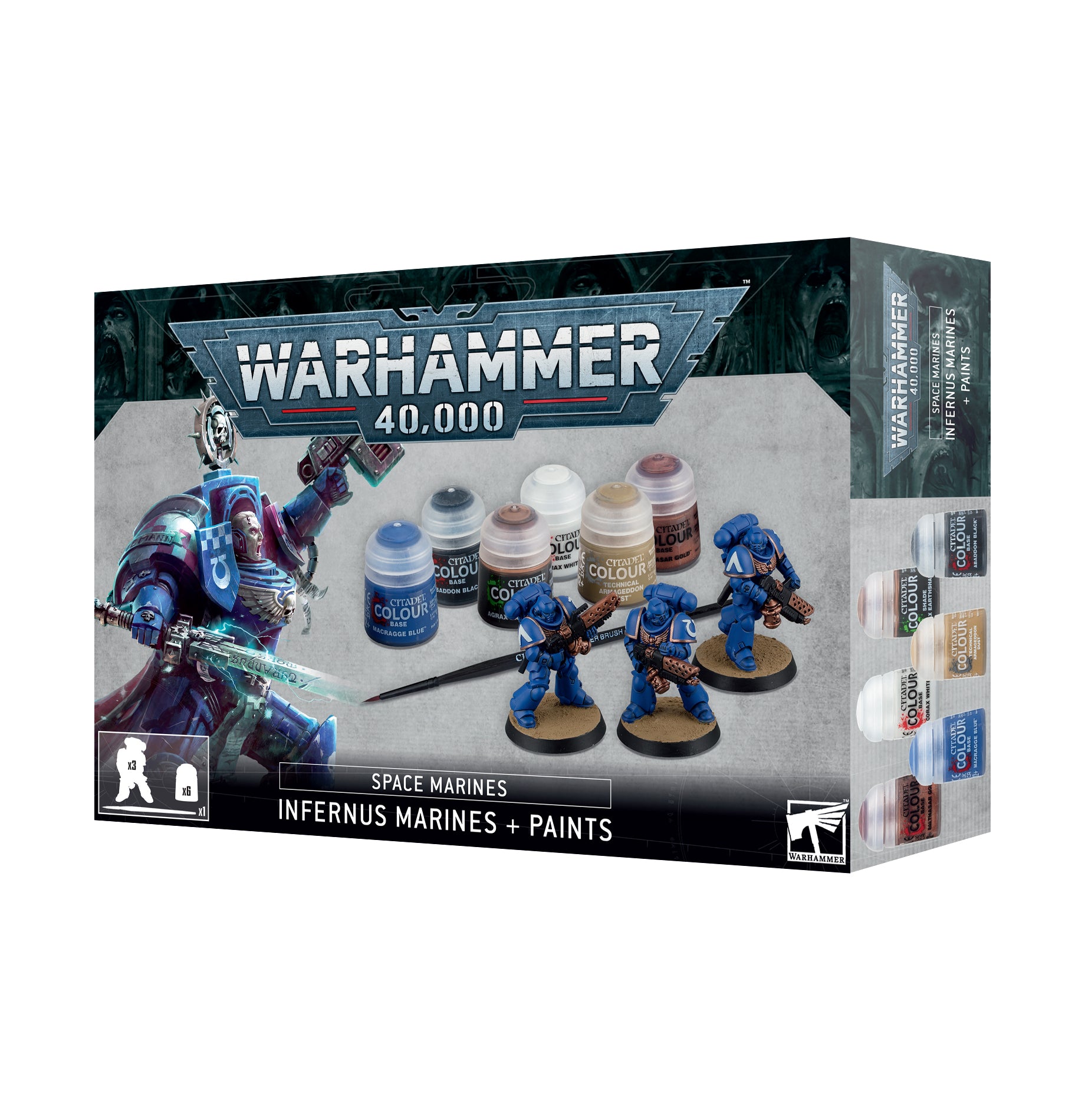 Warhammer 40K: Space Marines: Infernus Marines & Paints Set image 0