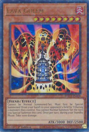 Lava Golem [Star Foil 1st Edition] HAC1-EN008 image 0