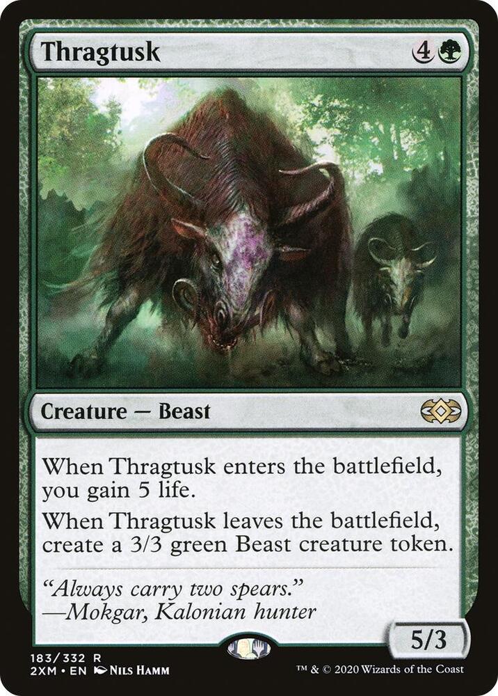 Thragtusk #183 Magic Double Masters image 0