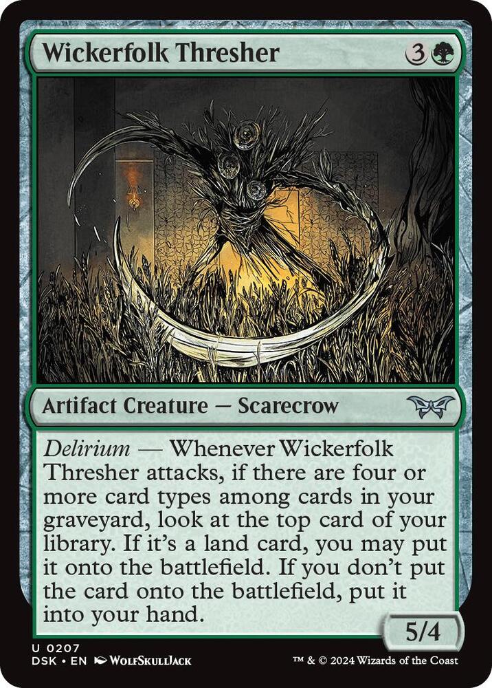 Wickerfolk Thresher [Foil] #207 Magic Duskmourn: House of Horror image 0