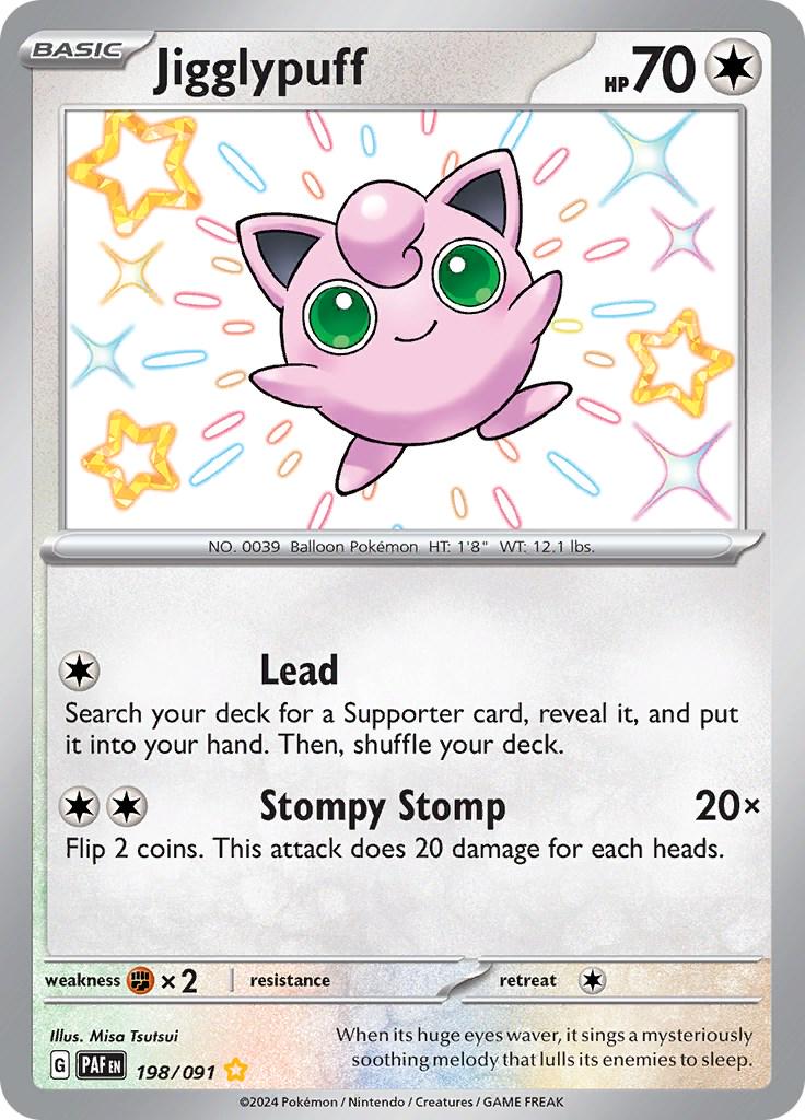 Jigglypuff #198 Pokemon Paldean Fates image 0