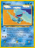 Wooper [1st Edition] #82 Pokemon Neo Genesis (MP) image 0