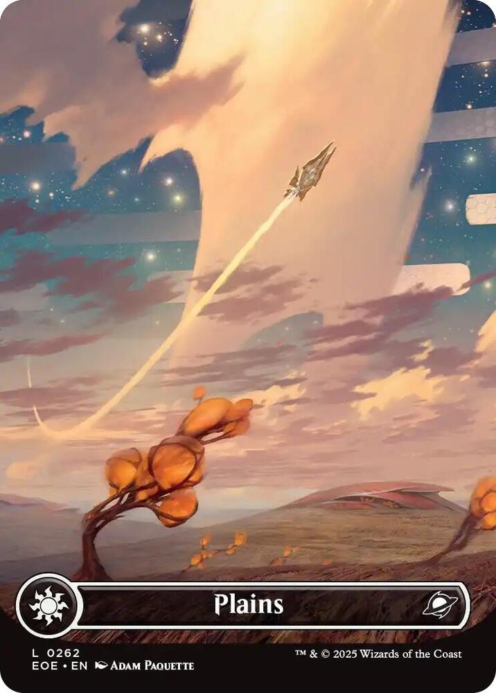 Plains [Borderless Foil] #262 Magic Edge of Eternities image 0