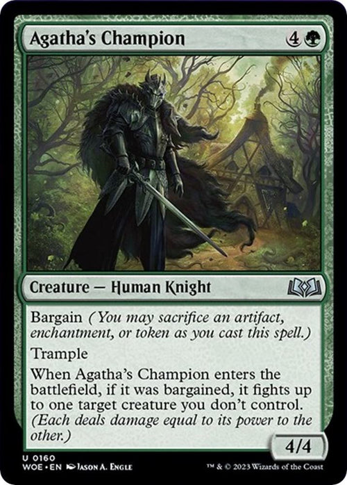 Agatha's Champion [Foil] #160 Magic Wilds of Eldraine image 0