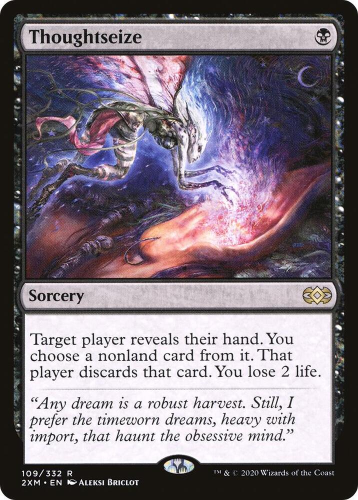 Thoughtseize #109 Magic Double Masters image 0
