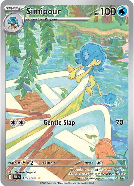 Simipour #102 Pokemon Black Bolt image 0