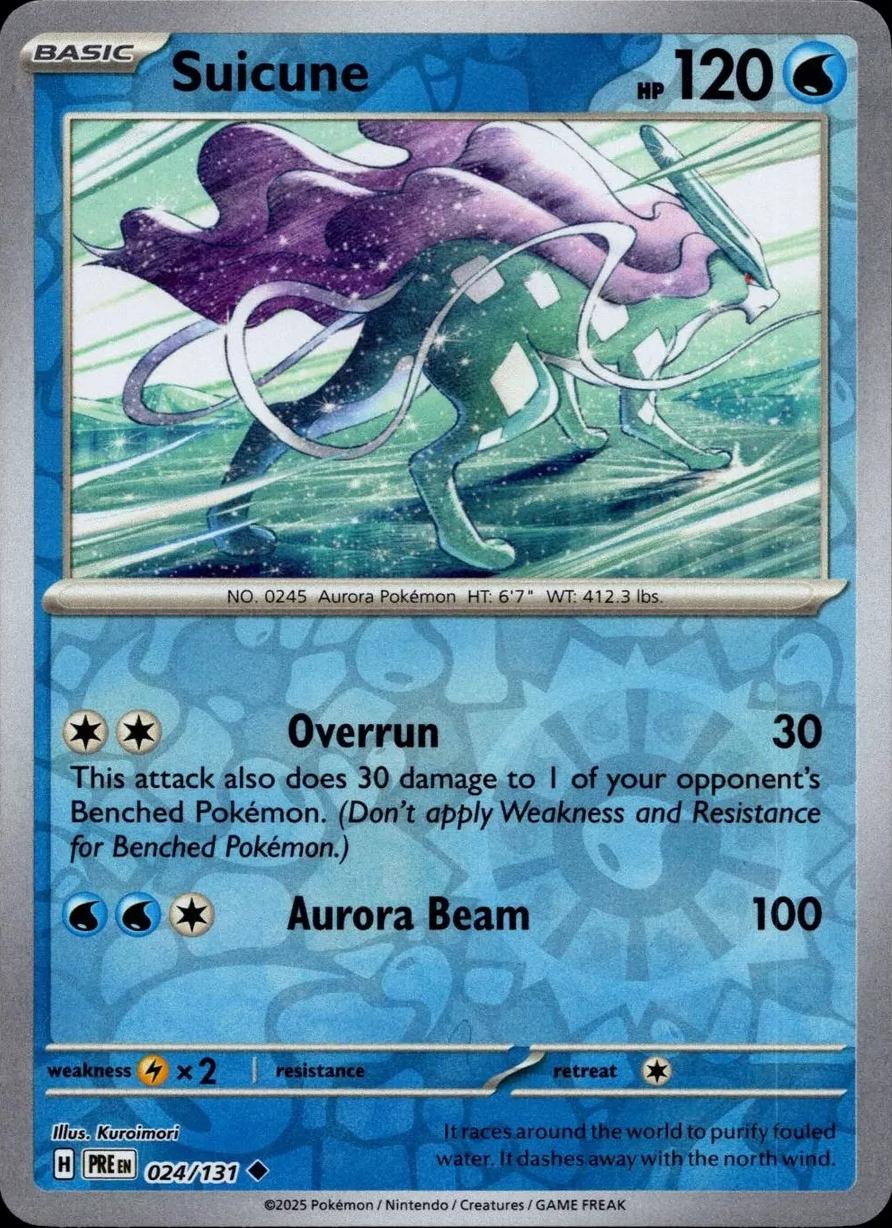 Suicune [Reverse] #24 Pokemon Prismatic Evolutions image 0