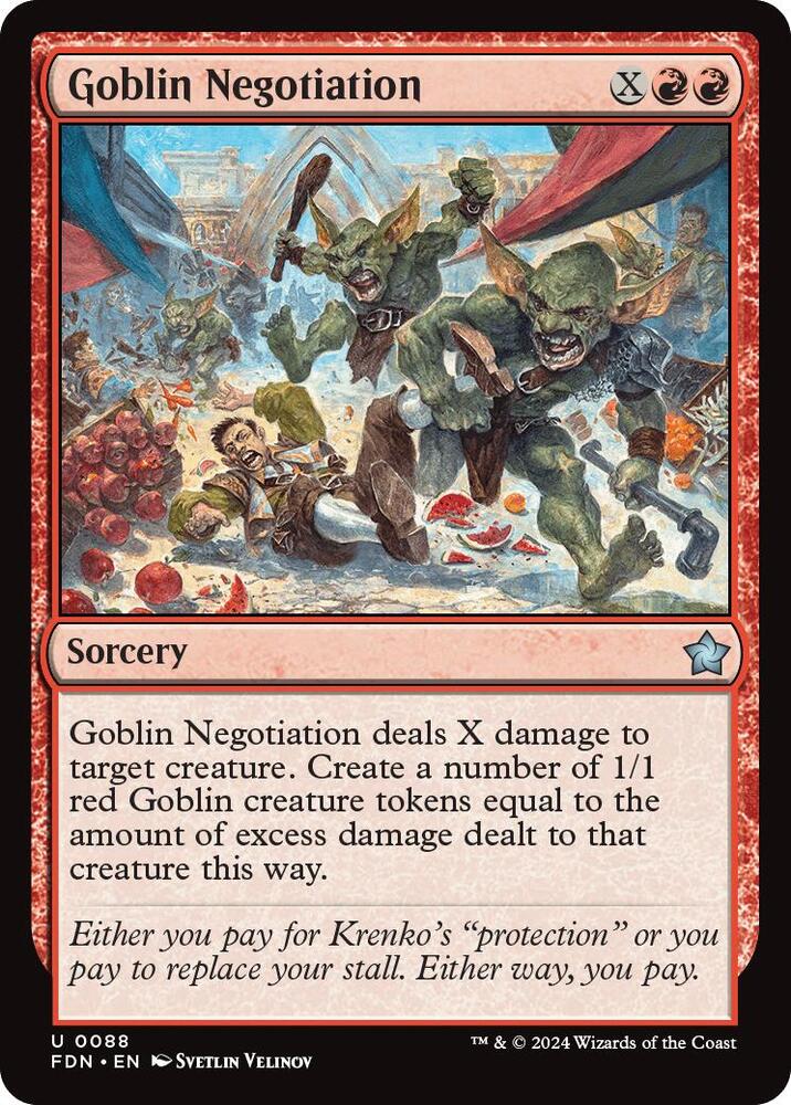 Goblin Negotiation [Foil] #88 Magic Foundations image 0