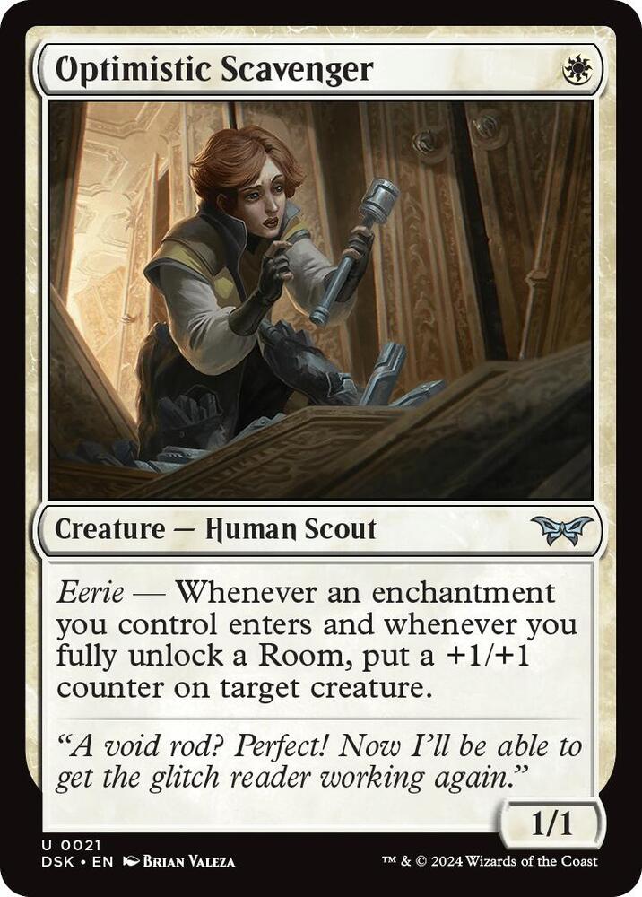 Optimistic Scavenger [Foil] #21 Magic Duskmourn: House of Horror image 0