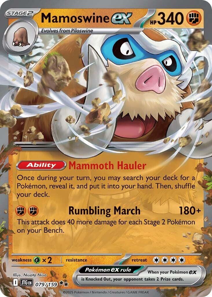 Mamoswine ex #79 Pokemon Journey Together image 0