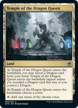 Temple of the Dragon Queen #260 [Foil] Magic AFR image 0