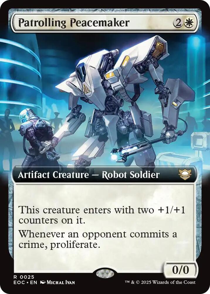 Patrolling Peacemaker [Extended Art] #25 Magic Edge of Eternities Commander image 0