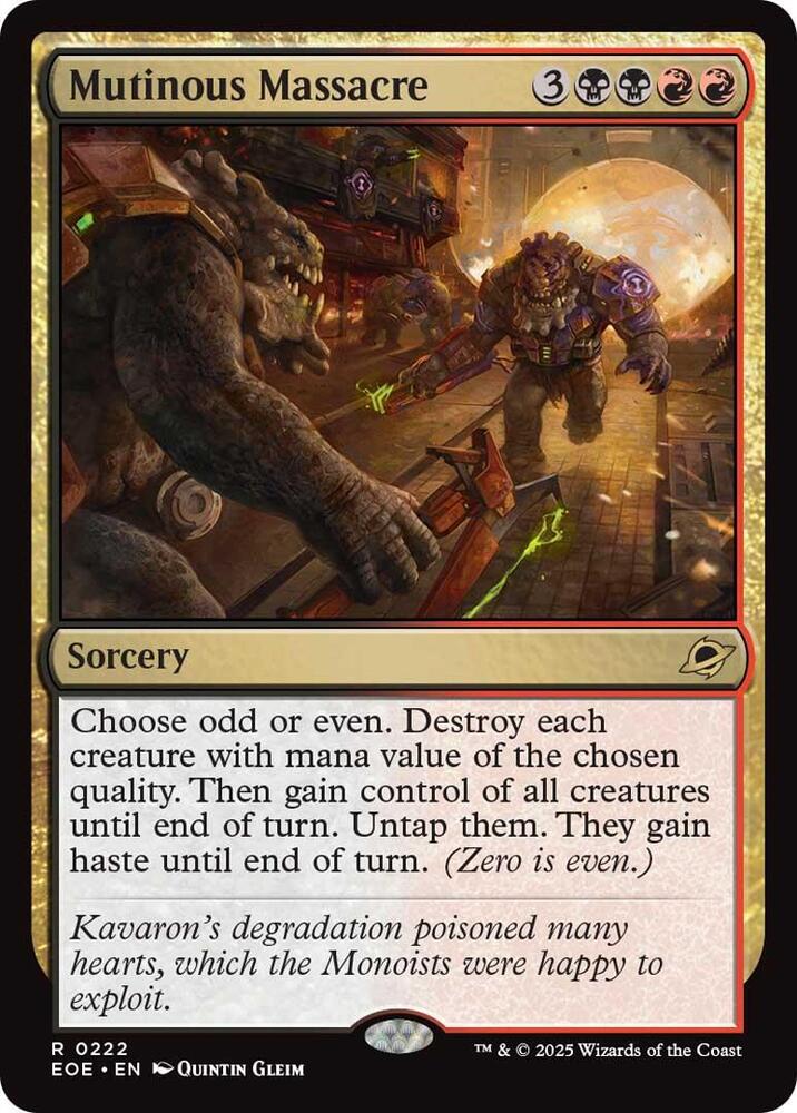 Mutinous Massacre #222 Magic Edge of Eternities image 0