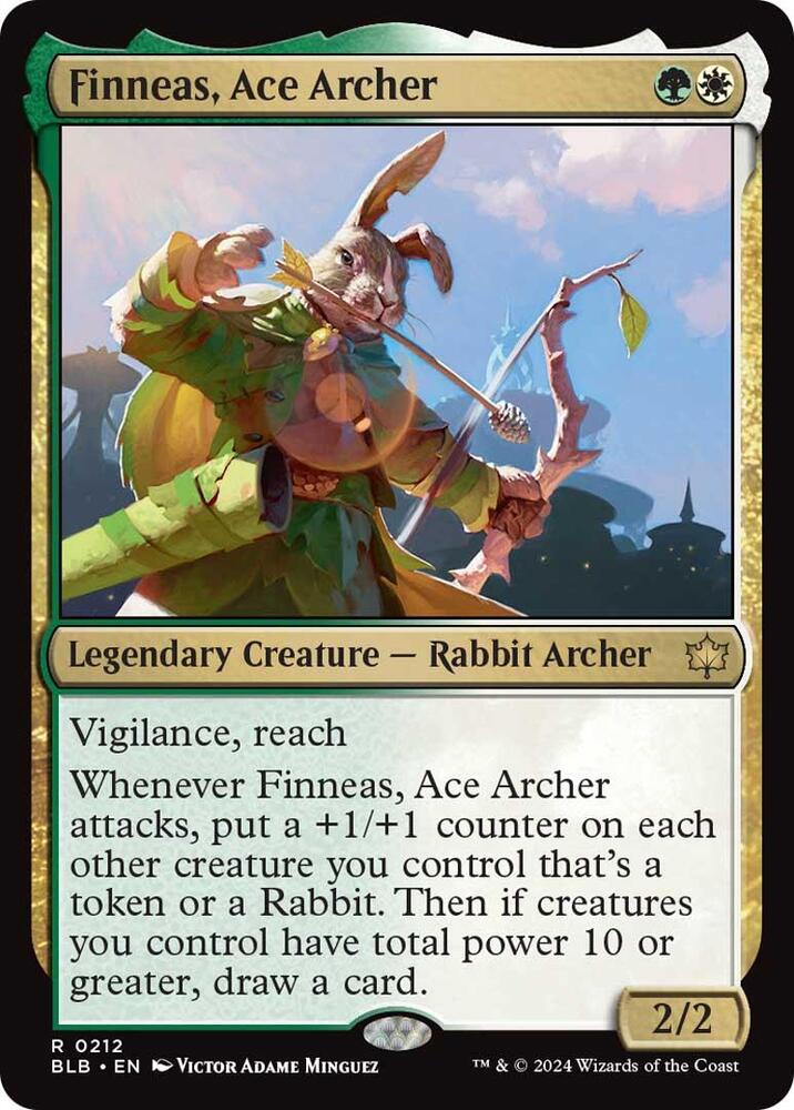 Finneas, Ace Archer [Foil] #212 Magic Bloomburrow image 0