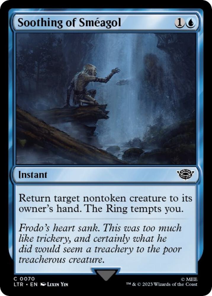Soothing of Smeagol [Foil] #70 Magic Lord of the Rings image 0