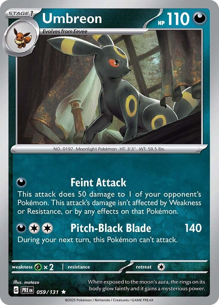 Umbreon [Holo] #59 Pokemon Prismatic Evolutions image 0