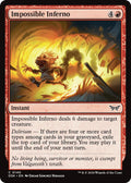 Impossible Inferno [Foil] #140 Magic Duskmourn: House of Horror image 0
