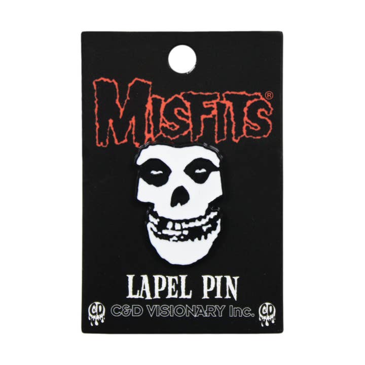 The Misfits Skull Logo Enamel Lapel Pin