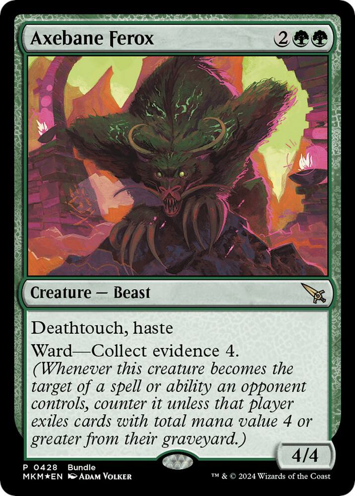 Axebane Ferox [Foil] #428 Magic MKM Bundle Promo image 0