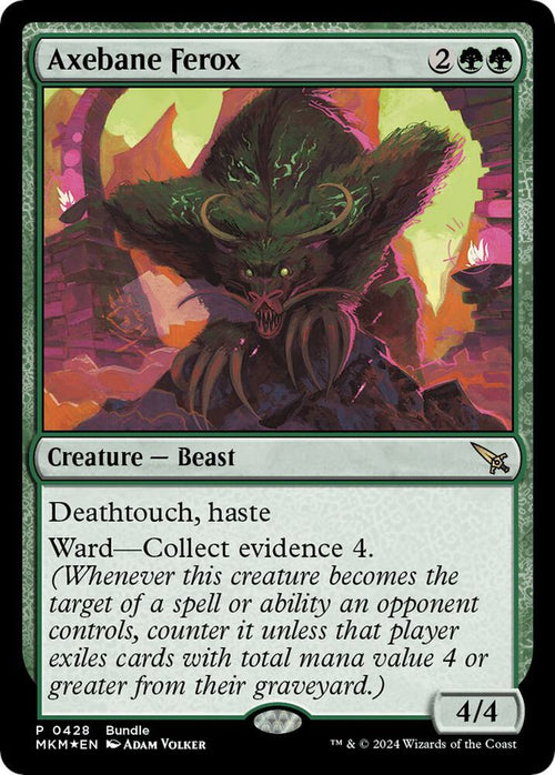 Axebane Ferox [Foil] #428 Magic MKM Bundle Promo image 0
