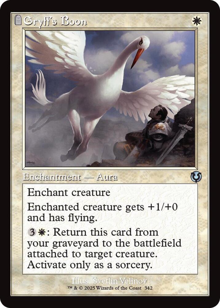 Gryff's Boon [Retro Frame] #342 Magic Innistrad Remastered image 0