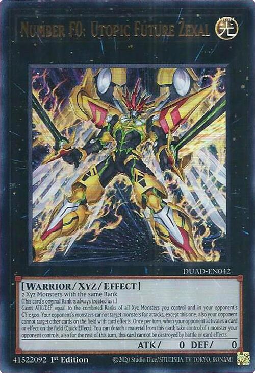 Number F0: Utopic Future Zexal DUAD-EN042 image 0
