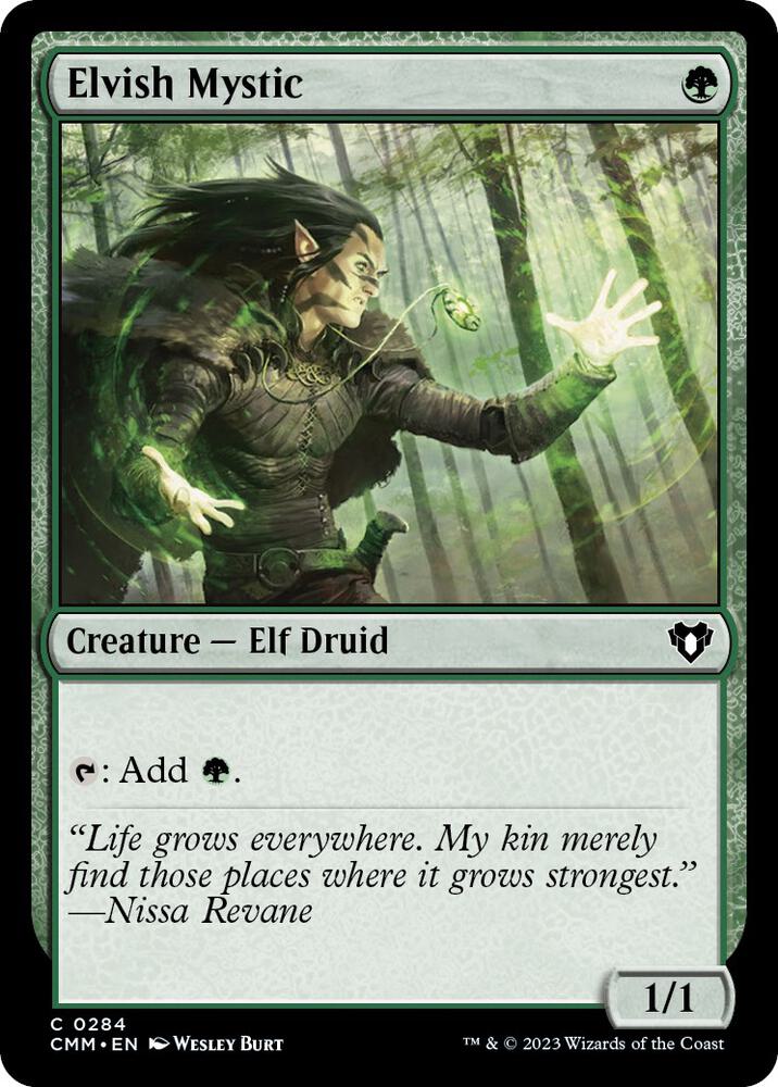 Elvish Mystic [Foil] #284 Magic Commander Masters image 0