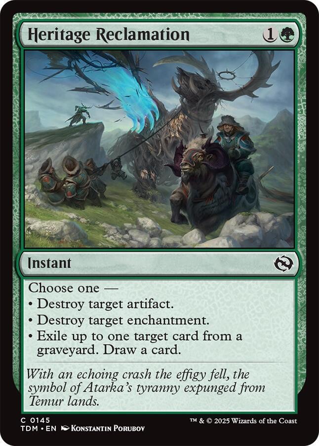 Heritage Reclamation #145 Magic Tarkir: Dragonstorm image 0