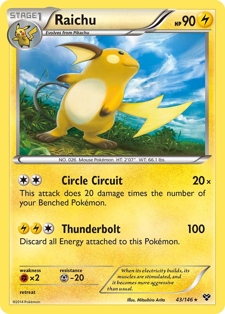 Raichu #43 Pokemon XY image 0