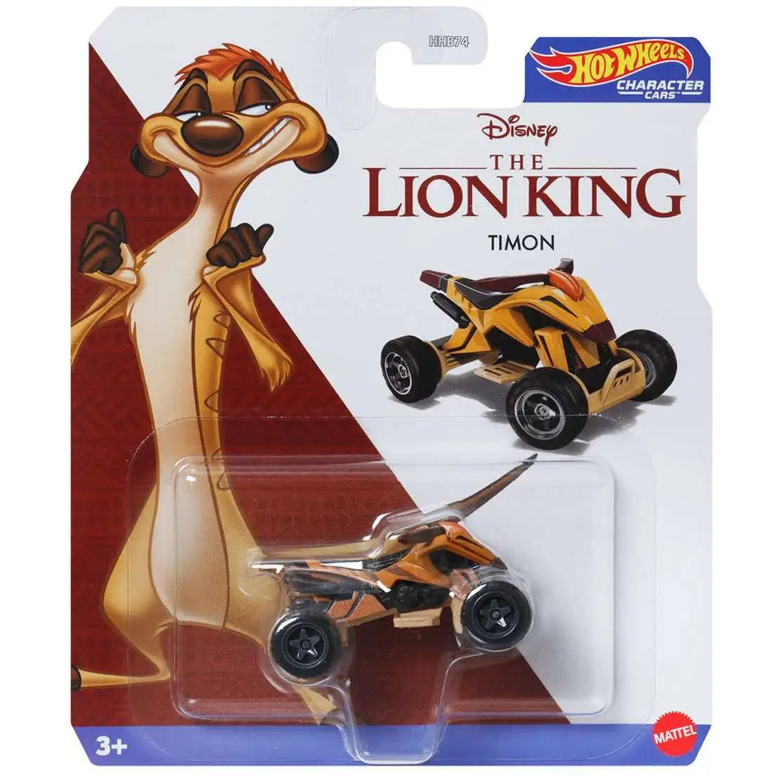 Hot Wheels Entertainment Character Cars - Disney - Timon image 0