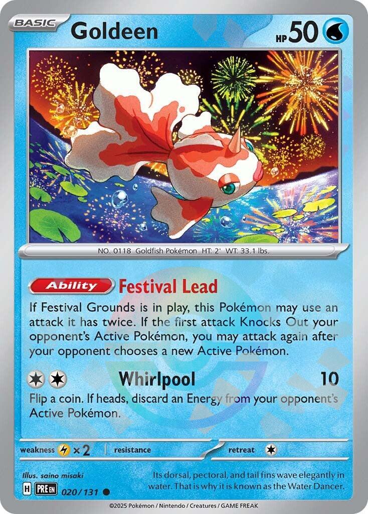 Goldeen [Poke Ball] #20 Pokemon Prismatic Evolutions image 0