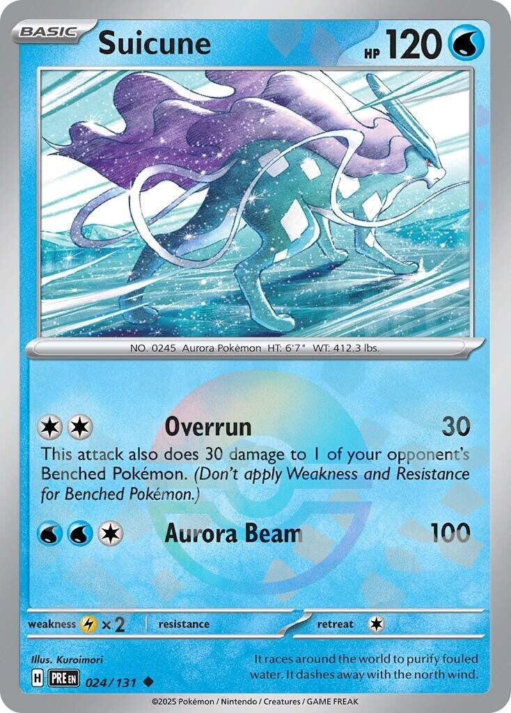 Suicune [Poke Ball] #24 Pokemon Prismatic Evolutions image 0