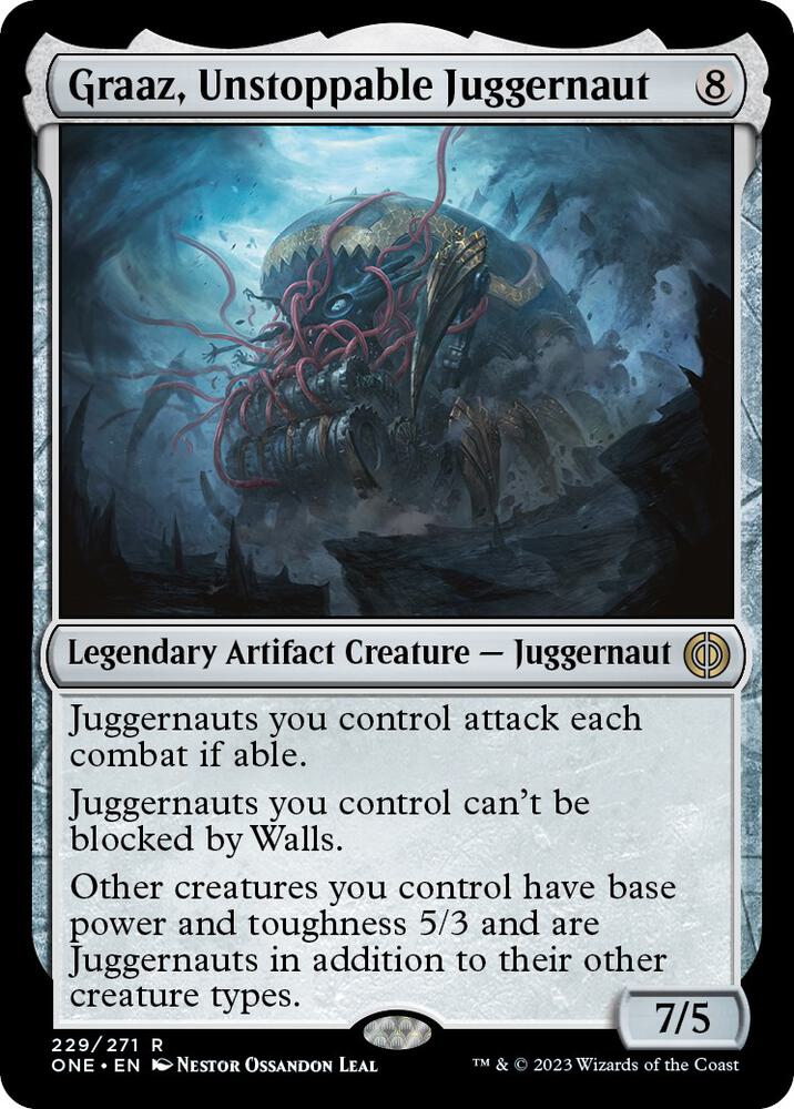 Graaz, Unstoppable Juggernaut #229 Magic Phyrexia: All Will Be One image 0