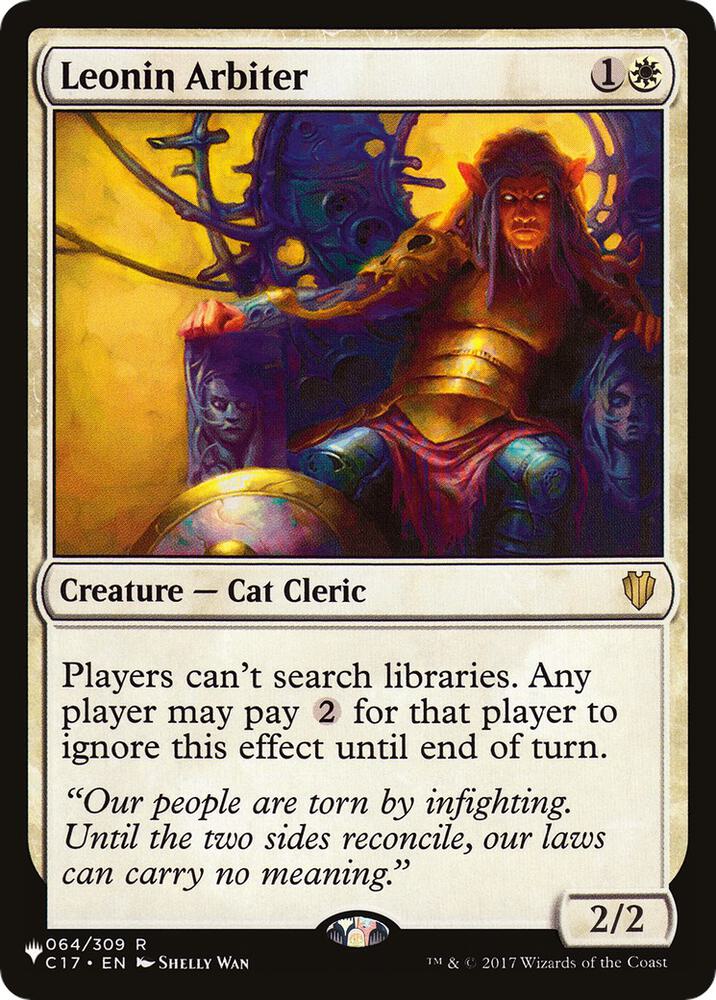 Leonin Arbiter #64 Magic The List Reprints