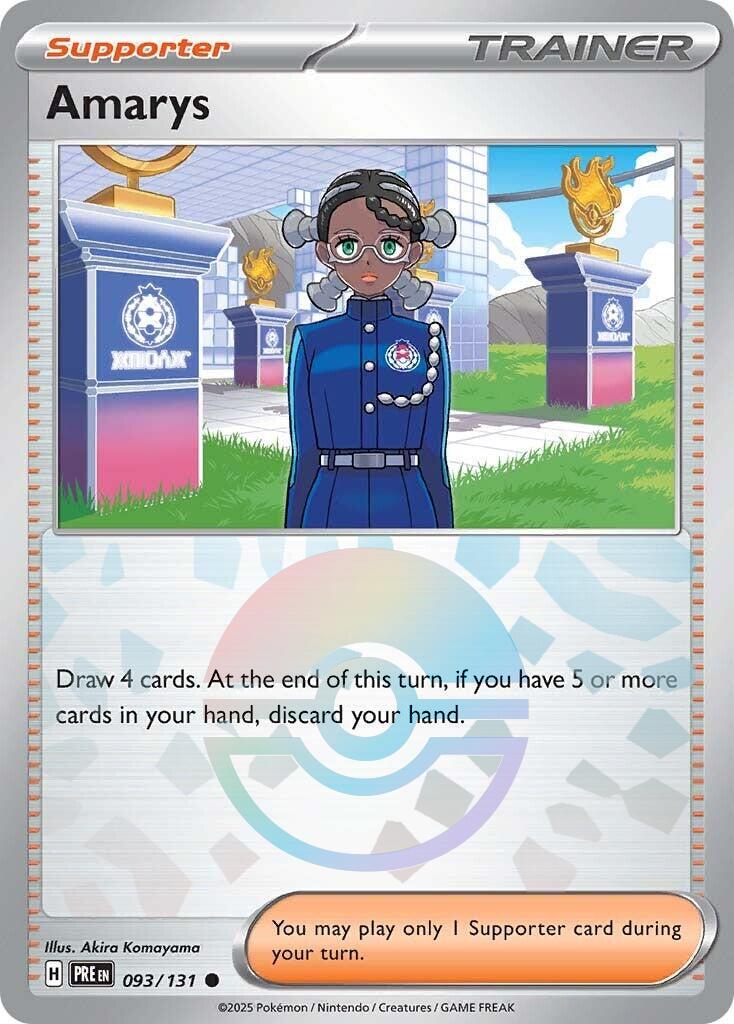 Amarys [Poke Ball] #93 Pokemon Prismatic Evolutions image 0