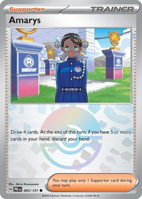 Amarys [Poke Ball] #93 Pokemon Prismatic Evolutions image 0