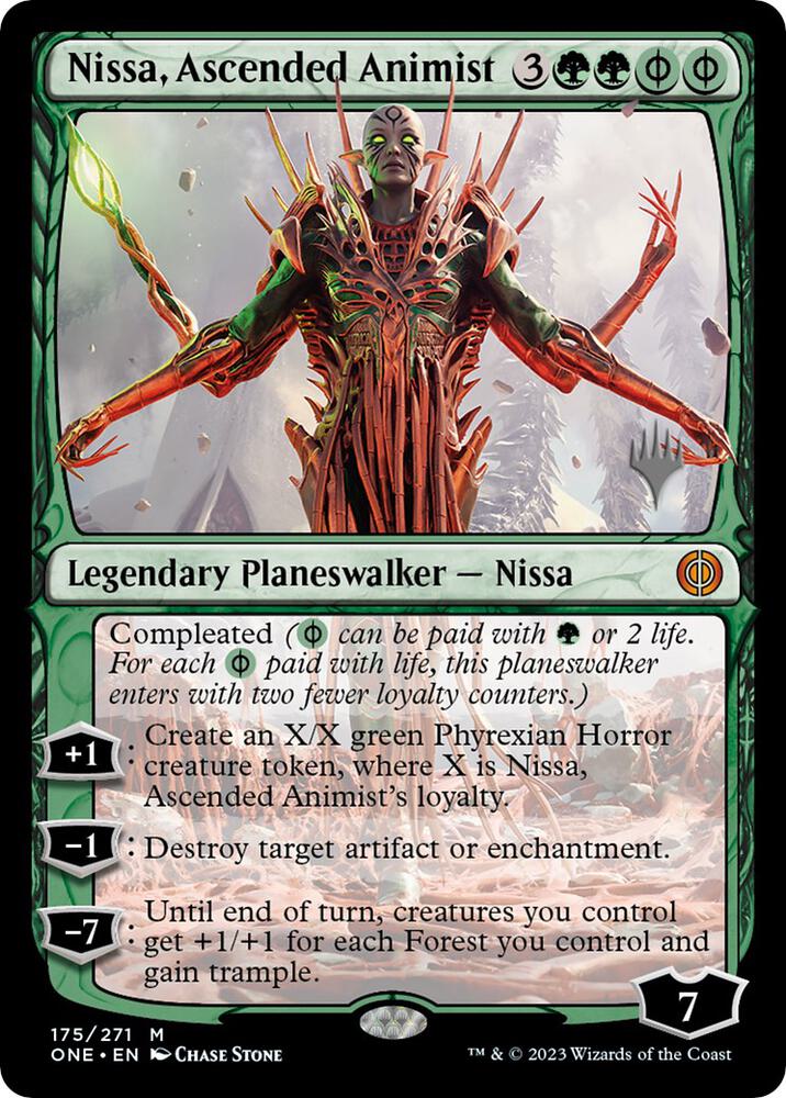 Nissa, Ascended Animist #175 Magic Phyrexia: All Will Be One