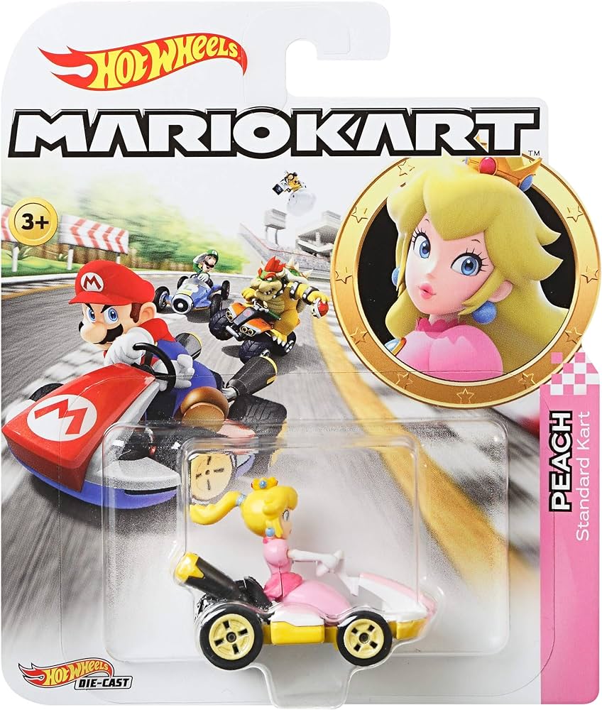 Hot Wheels Mario Kart Princess Peach Standard Kart image 0
