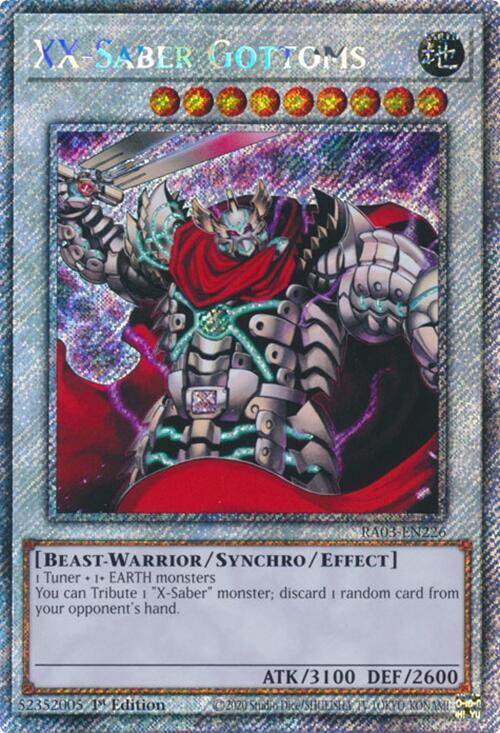 XX-Saber Gottoms [Platinum Secret Rare] RA03-EN226 image 0