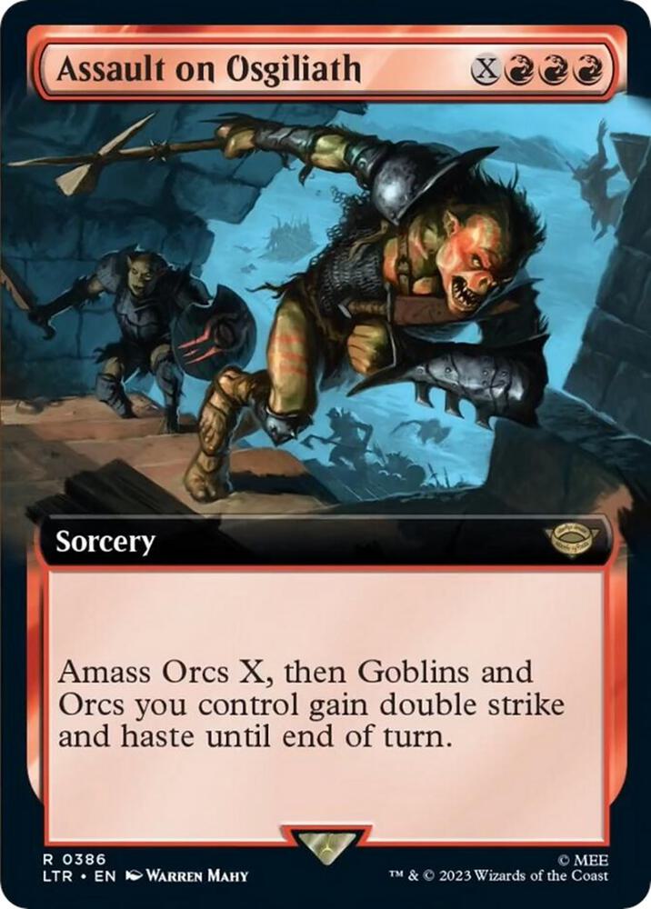 Assault on Osgiliath [Extended Art] #386 Magic Lord of the Rings