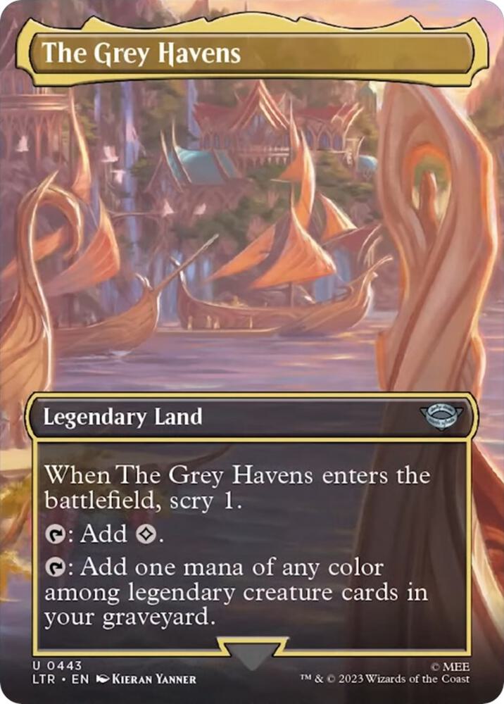 The Grey Havens [Borderless] #443 Magic Lord of the Rings