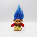 Troll Doll - Blue Hair Boxer w/ Red Gloves Yellow Shorts image 0