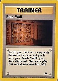 Ruin Wall #74 Pokemon Neo Discovery (MP) image 0