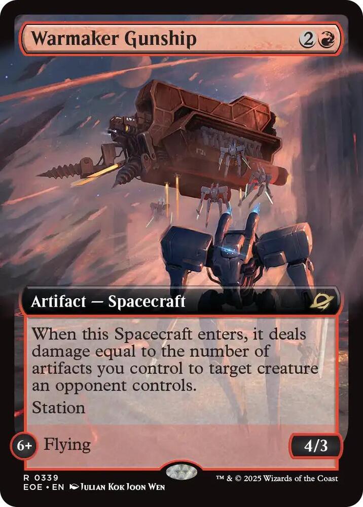 Warmaker Gunship [Extended Art Foil] #339 Magic Edge of Eternities image 0