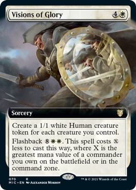 Visions of Glory [Extended Art] #70 Magic Midnight Hunt Commander image 0