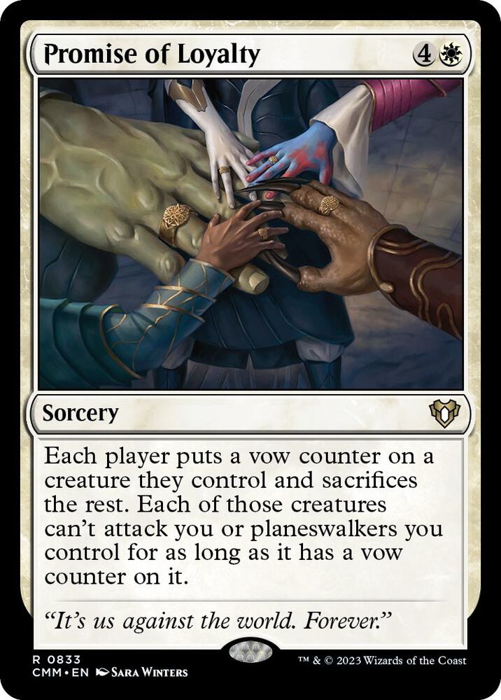 Promise of Loyalty #833 Magic Commander Masters